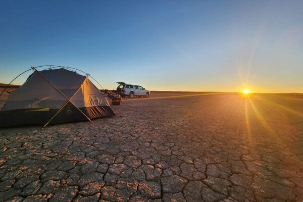 Sun Set Desert Camping